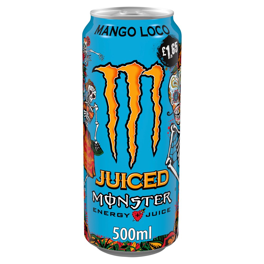 Monster Energy Drink Mango Loco 12 x 500ml   500ml × 12 × 1