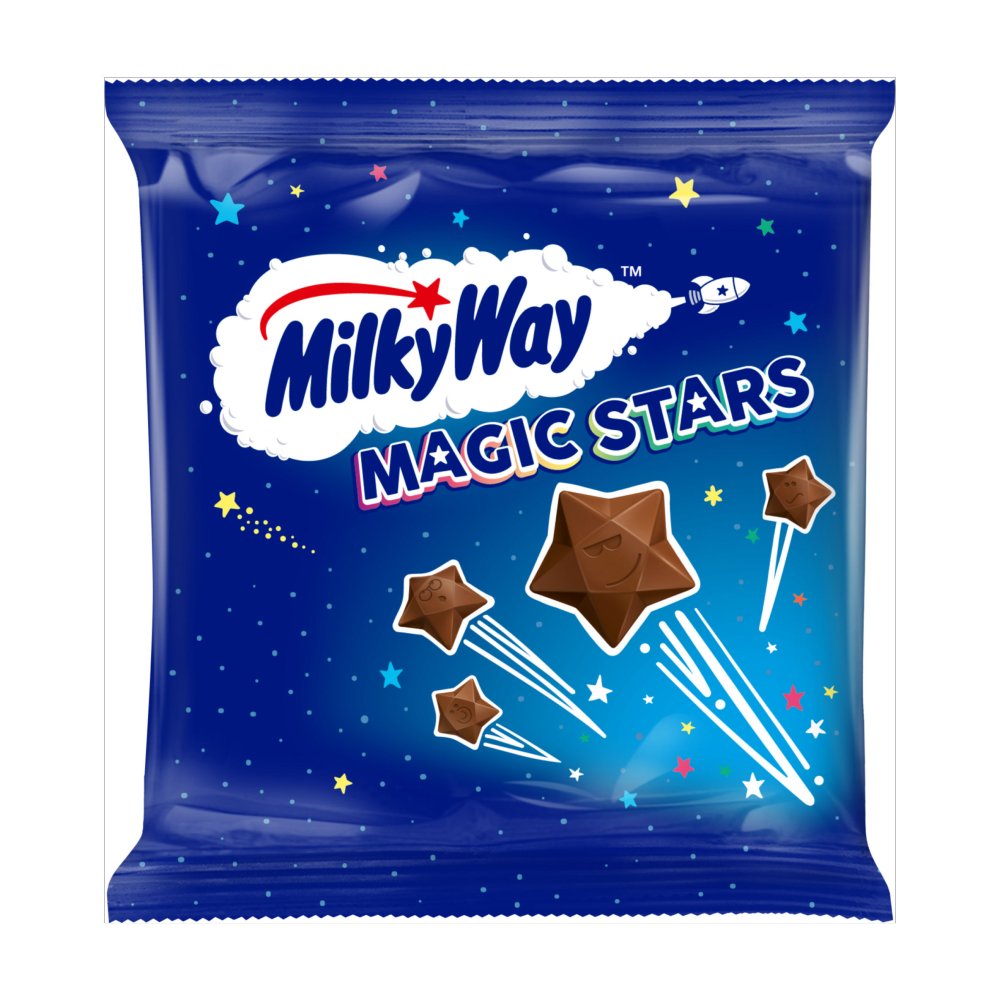 Milky Way Magic Stars Milk Chocolate Bag 33g Sgl × 36 × 1