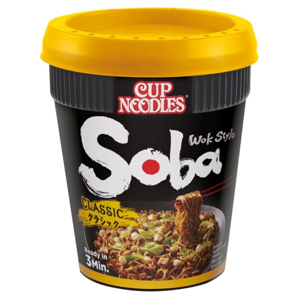 Nissin Soba Classic Instant Wok Style Noodles Pot 90g 90g × 8 × 1