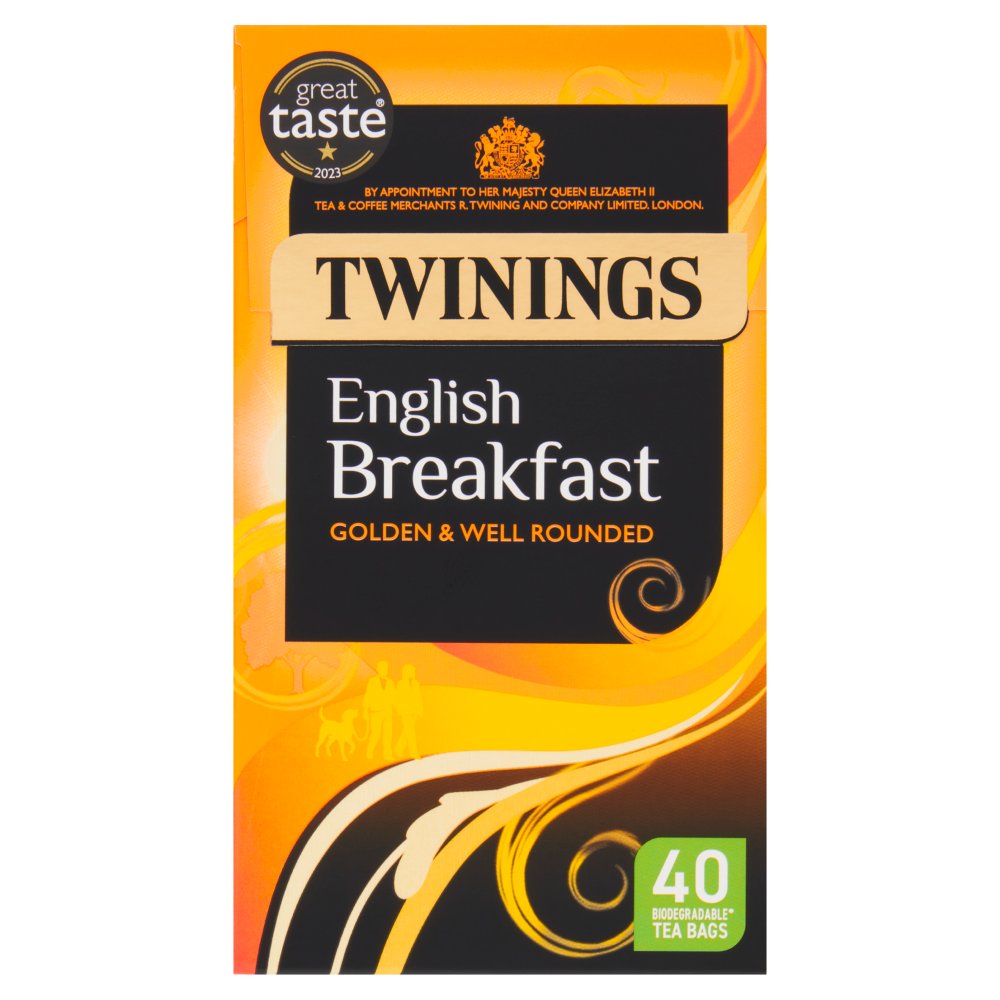 Twinings English Breakfast 40 Tea Bags 100g 40s × 4 × 1