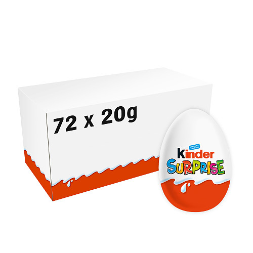 Kinder Surprise Milk Chocolate Egg With Toy 20g T72 × 72 × 1