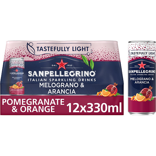 San Pellegrino Pomegranate & Orange 330ml 330ml × 12 × 1