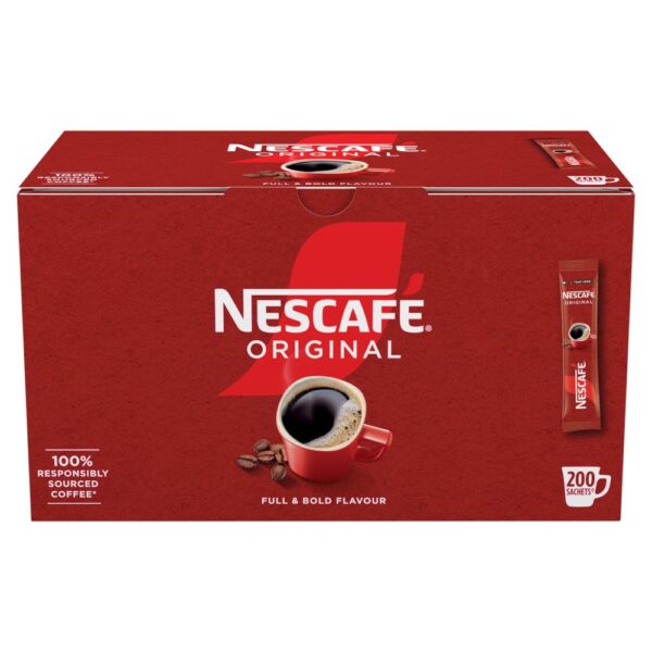 NESCAFE Original Instant Coffee Sachets - 200 x 1.8g Sticks 200s × 1