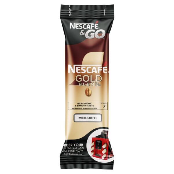 Nescafé & Go Gold Blend White Coffee 8 x 7.2g 8s × 1