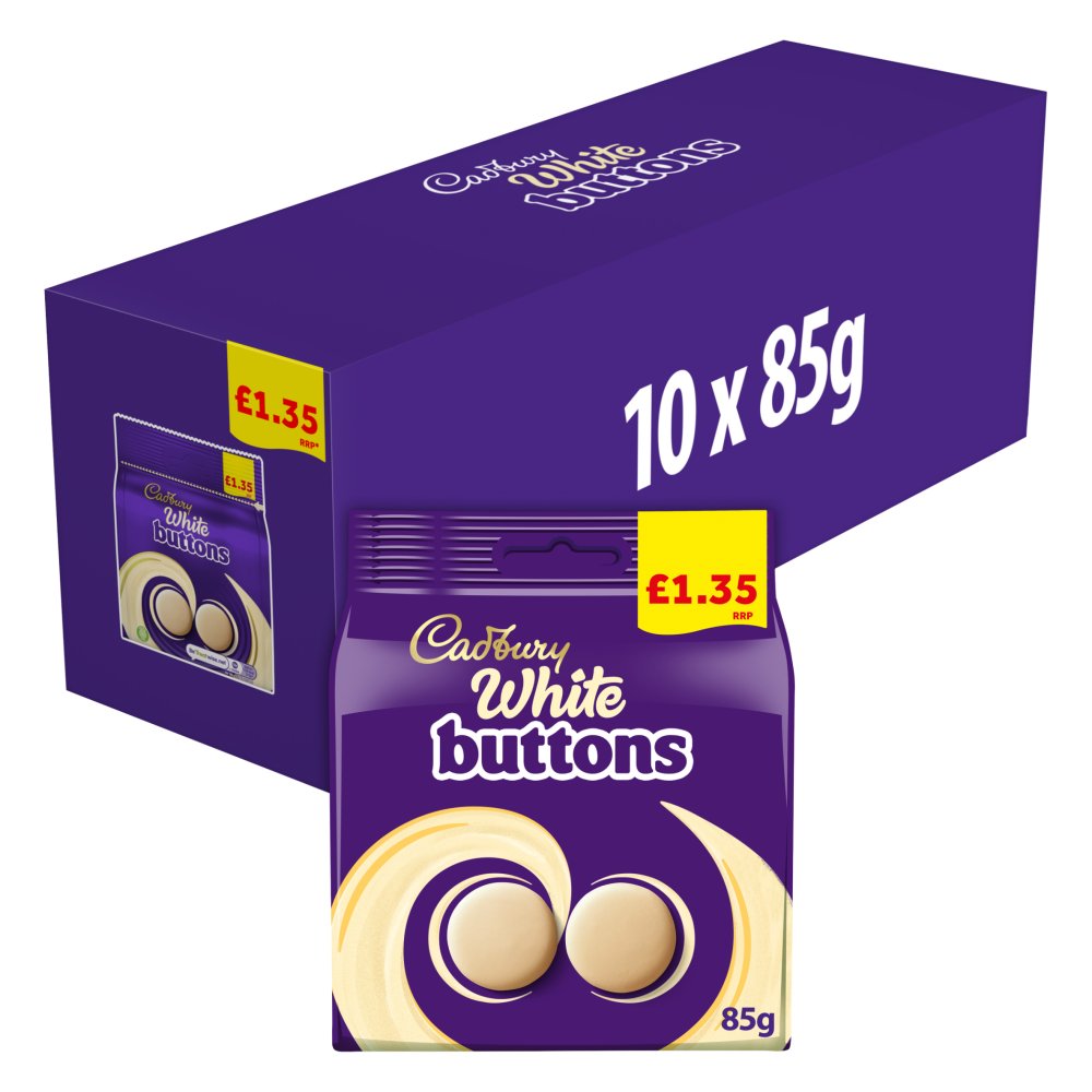 Cadbury White Buttons 85g 85g × 10 × 1