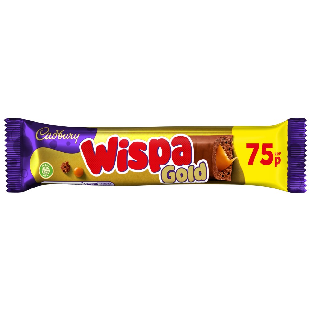 Cadbury Wispa Gold Chocolate Bar 75p  48g 48g × 48 × 1