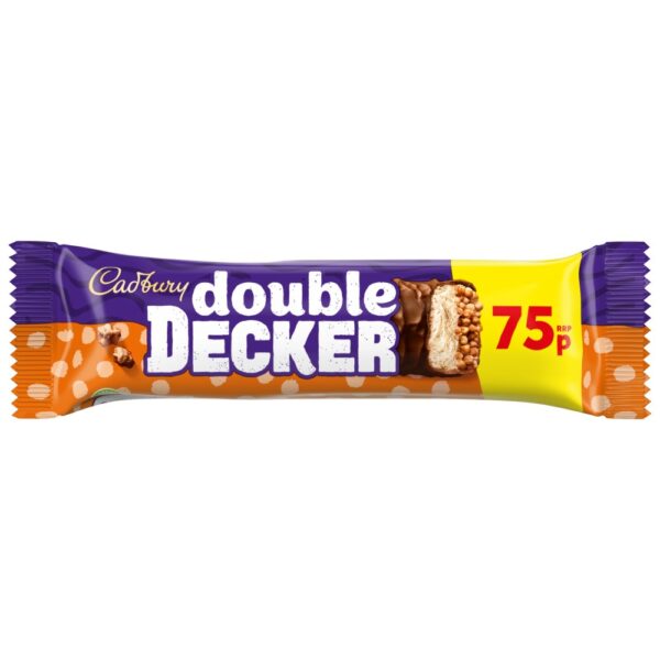 Cadbury Double Decker Chocolate Bar 75p  54.5g Std × 48 × 1