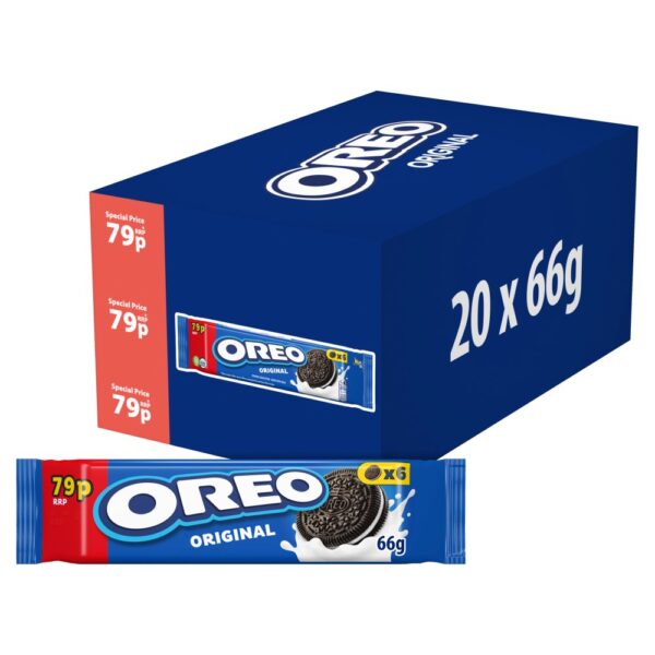 Oreo Original Vanilla Sandwich Biscuits 79p  66g 66g × 20 × 1