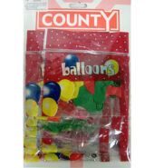 Party Balloons Card × 12 × 5