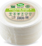 Pps Bagasse Bowls 12Oz 50s × 10