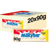 Milkybar White Chocolate Sharing Bar 90g   90g × 20 × 1
