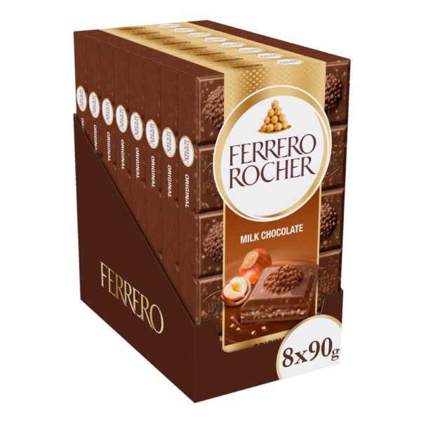 Ferrero Rocher Milk Tablet 90g 90g × 8 × 1