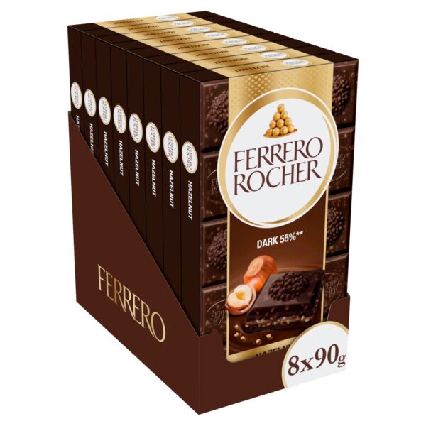 Ferrero Rocher Dark Tablet 90g 90g × 8 × 1