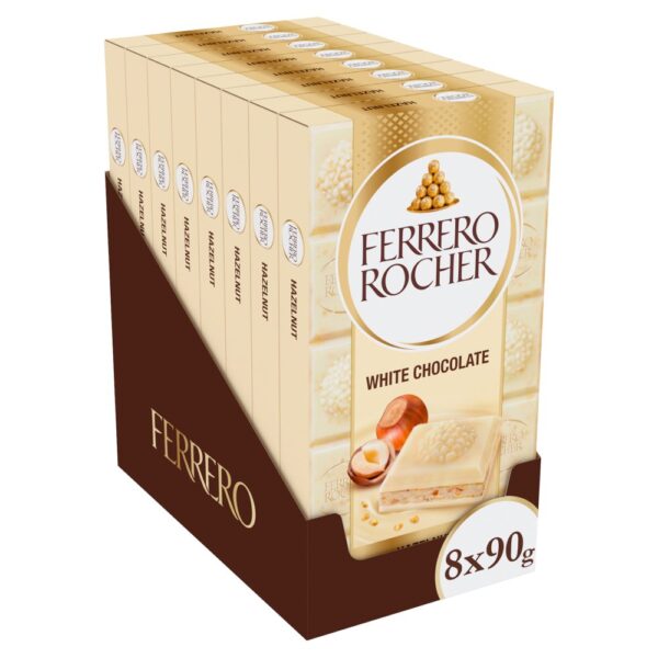 Ferrero Rocher White Tablet 90g 90g × 8 × 1