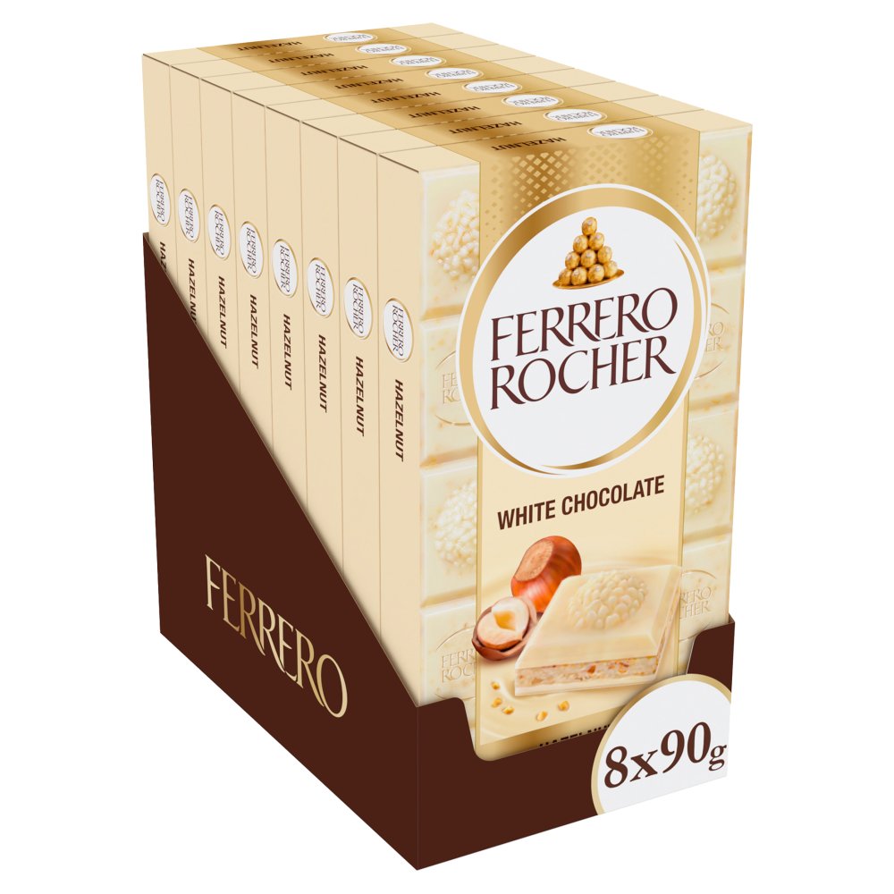 Ferrero Rocher White Tablet 90g 90g × 8 × 1