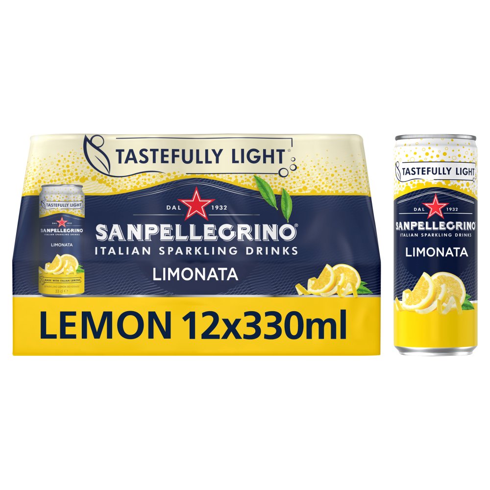 Sanpellegrino Sparkling Lemon Beverage 12x330ml 330ml × 12 × 1