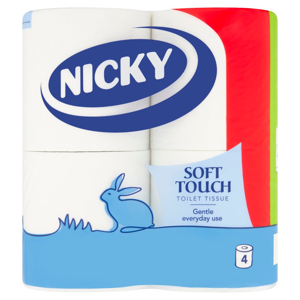 Nicky 4 Soft Touch Toilet Tissue 4Roll × 10 × 1