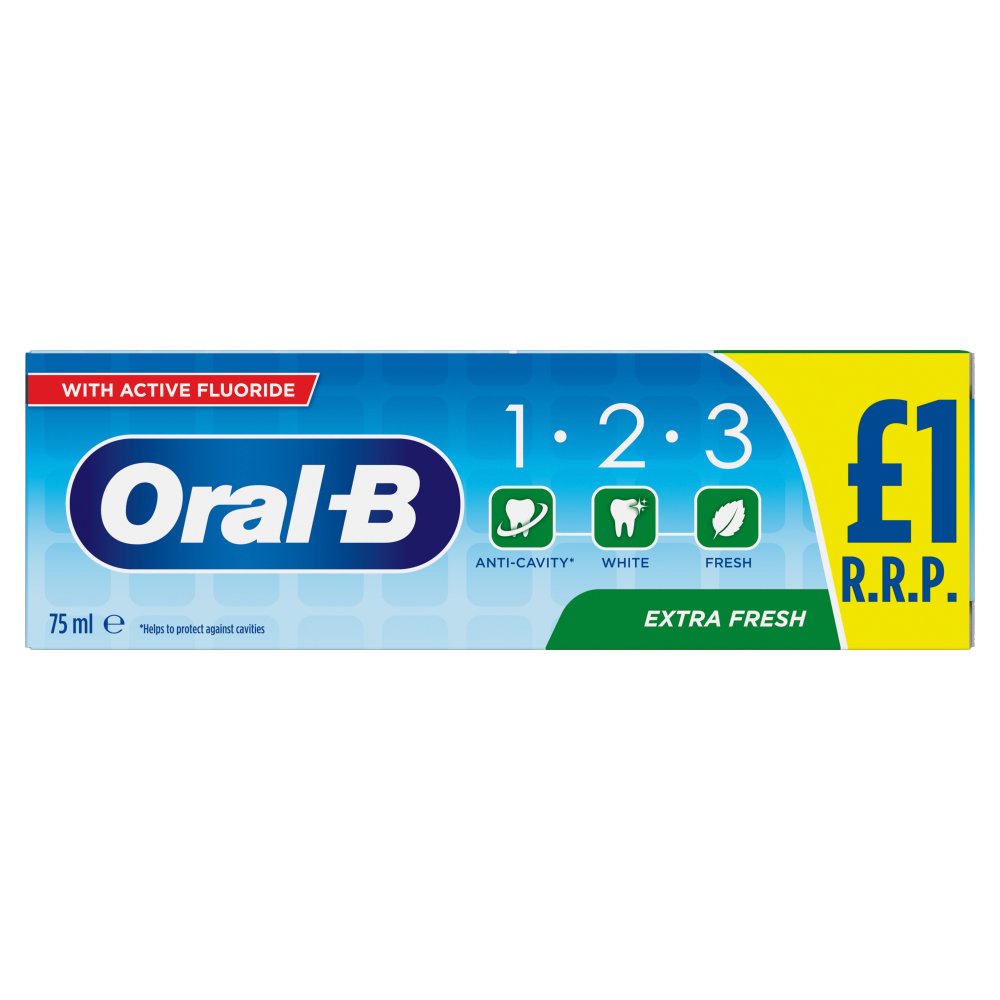 Oral-B Extra Fresh Toothpaste 75ml 75ml × 12 × 1