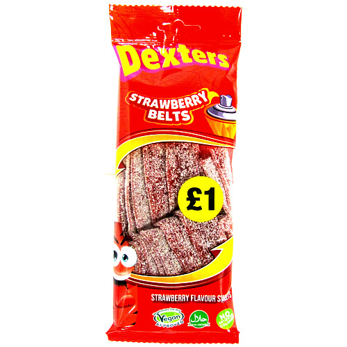 Dexters Strawberry Belts   160g × 12 × 1