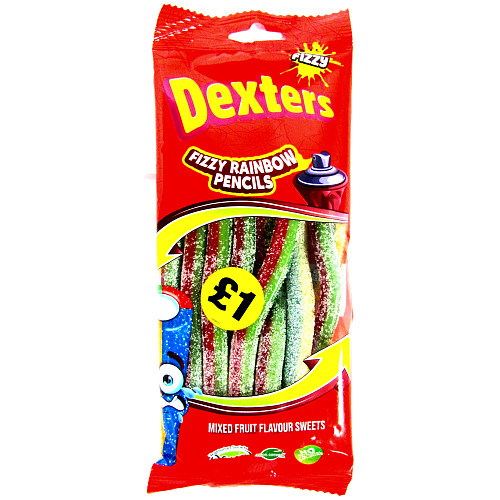 Dexters Sour Rainbow Pencils   160g × 12 × 1