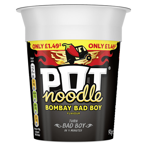 Pot Noodle Standard Pot Bombay Bad Boy 90 g 9pot × 12 × 1