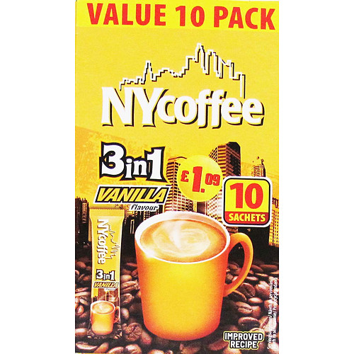 Ny 3In1 Coffee Vanilla   10s × 10 × 1