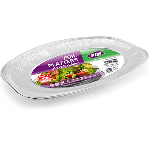 Pps Foil Platter 35cm 2s 2s × 1