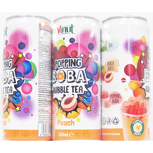 Vnt Bubble Tea Peach 320ml × 6 × 1