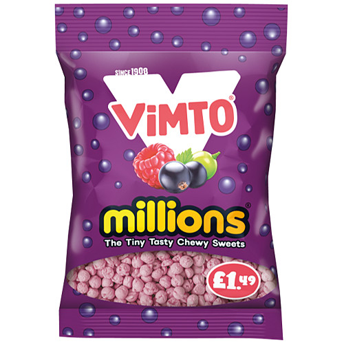 Millions Vimto Bags   100g × 12 × 1