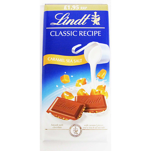 Lindt Classic Caramel & Sea Salt   100g × 8 × 1