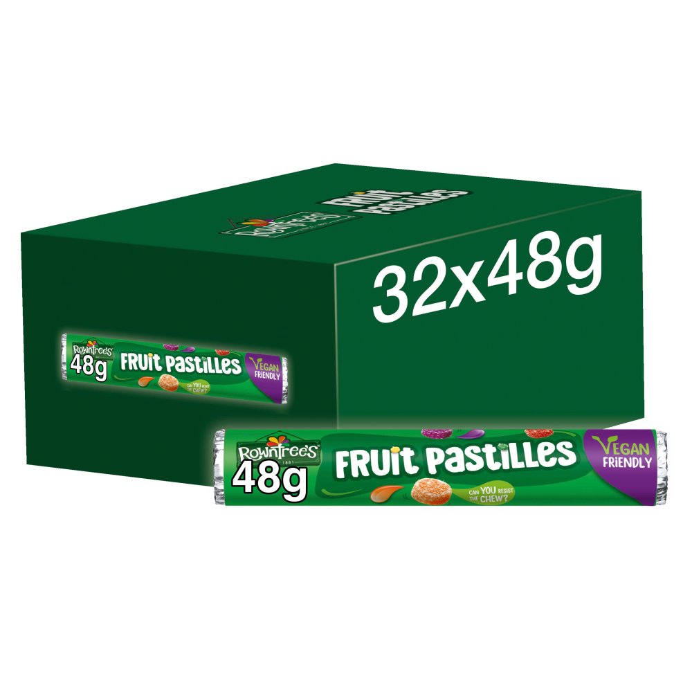 Rowntree’s Fruit Pastilles Sweets Tube 48g 48g × 32 × 1