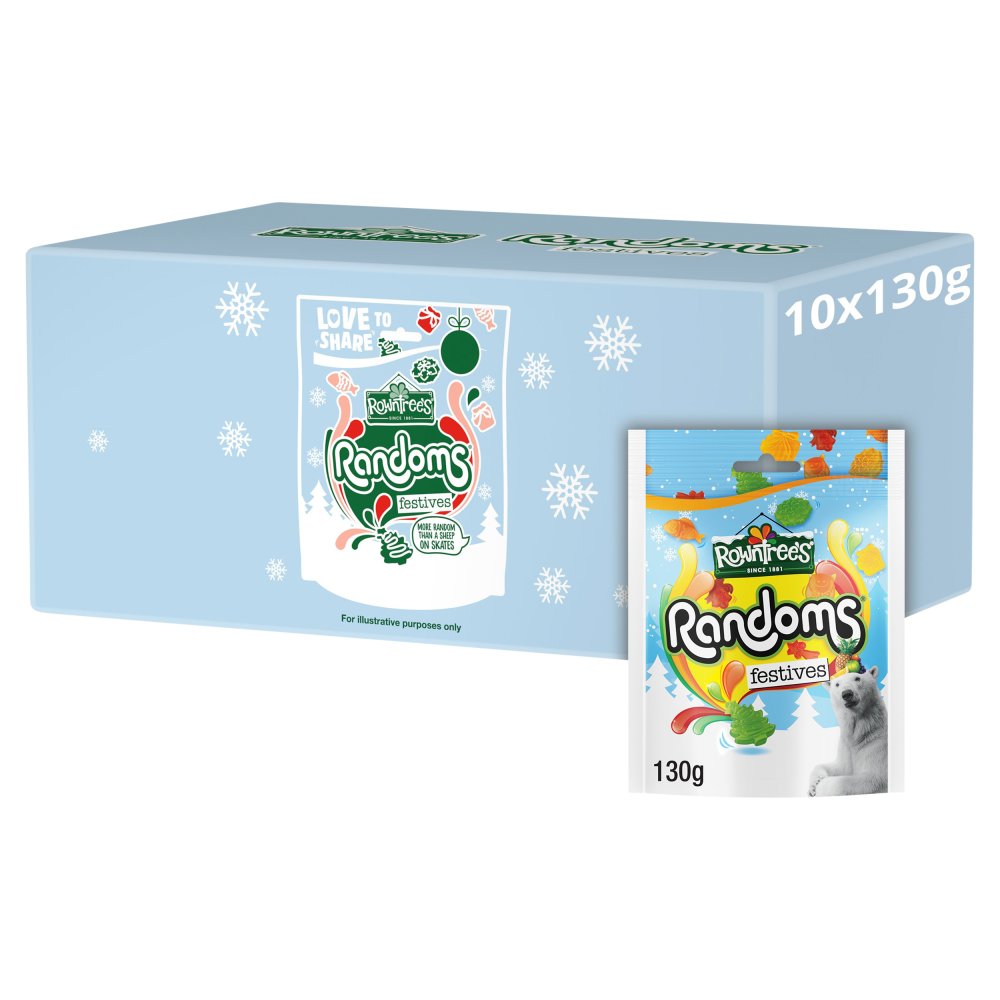 Rowntree’s Randoms Festives Sweets Sharing Bag 130g 130g × 10 × 1
