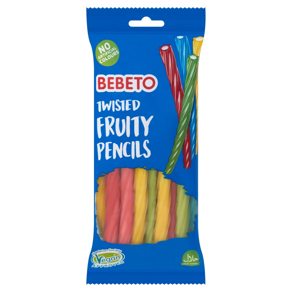 Bebeto Twisted Fruity Pencils 160g 160g × 12 × 1