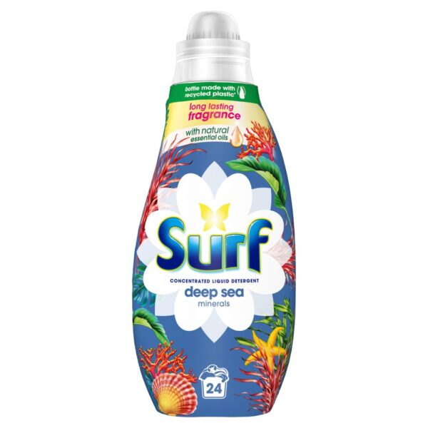 Surf Concentrated Liquid Laundry Detergent Deep Sea Minerals 24 washes 648ml × 1