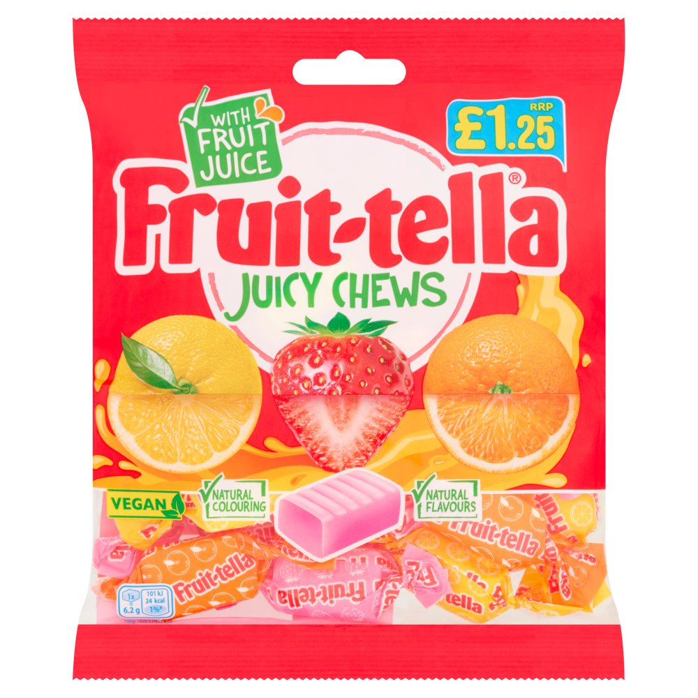 Fruit-tella Juicy Chews 135g 135g × 12 × 1