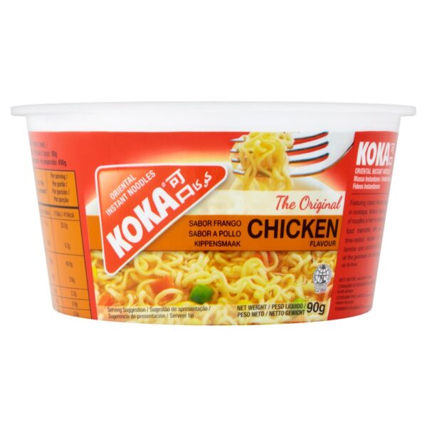 Koka Chicken Flavour Oriental Instant Noodles 90g 90g × 12 × 1