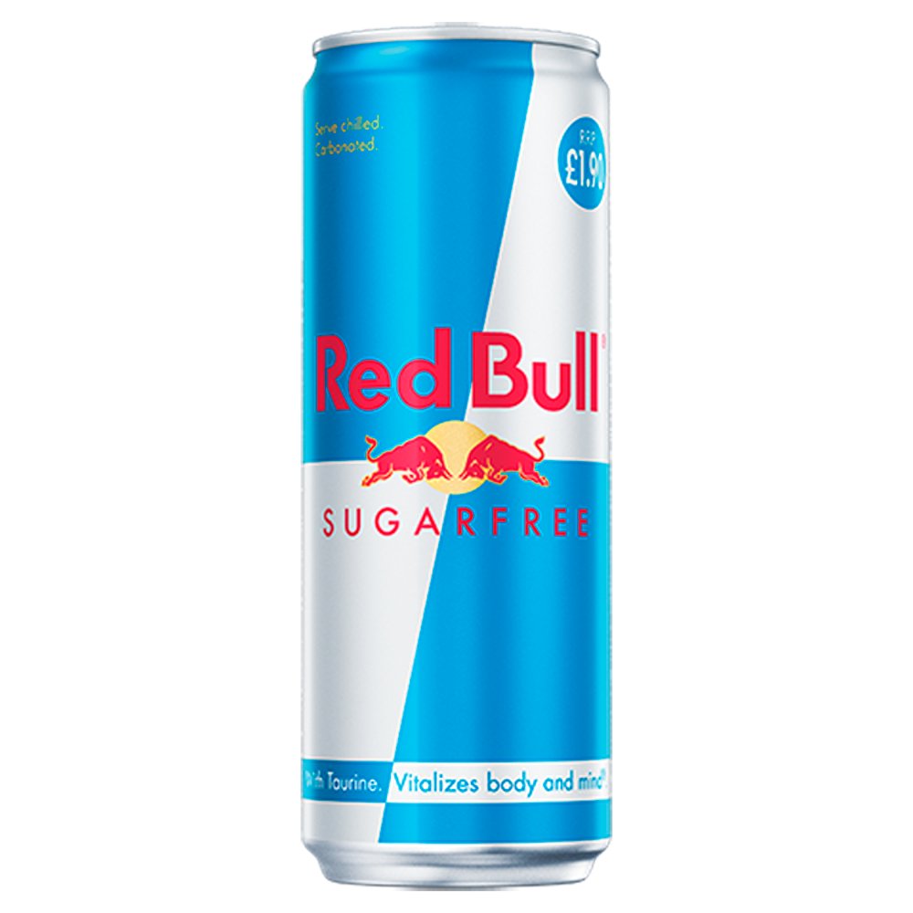 Red Bull Energy Drink Sugar Free 355ml  1.90 355ml × 12 × 1