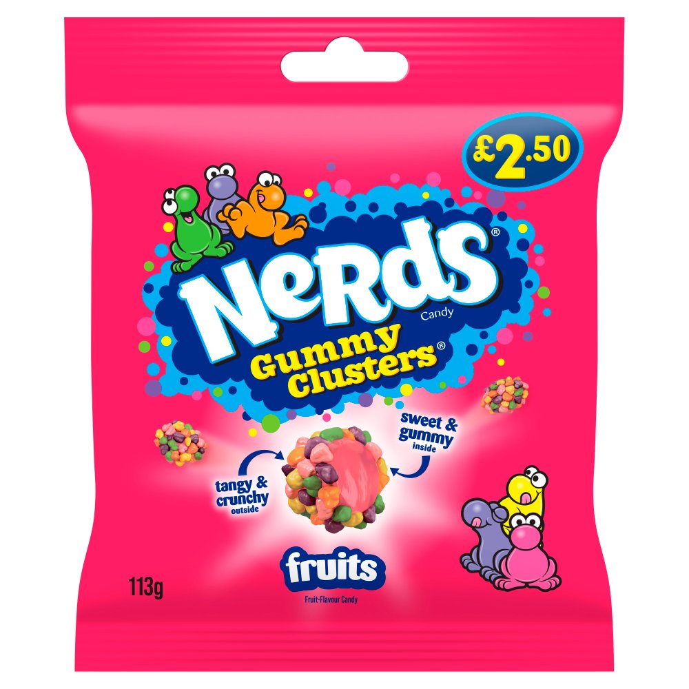 Nerds Fruit-Flavour Candy Gummy Clusters 113g 113g × 10 × 1