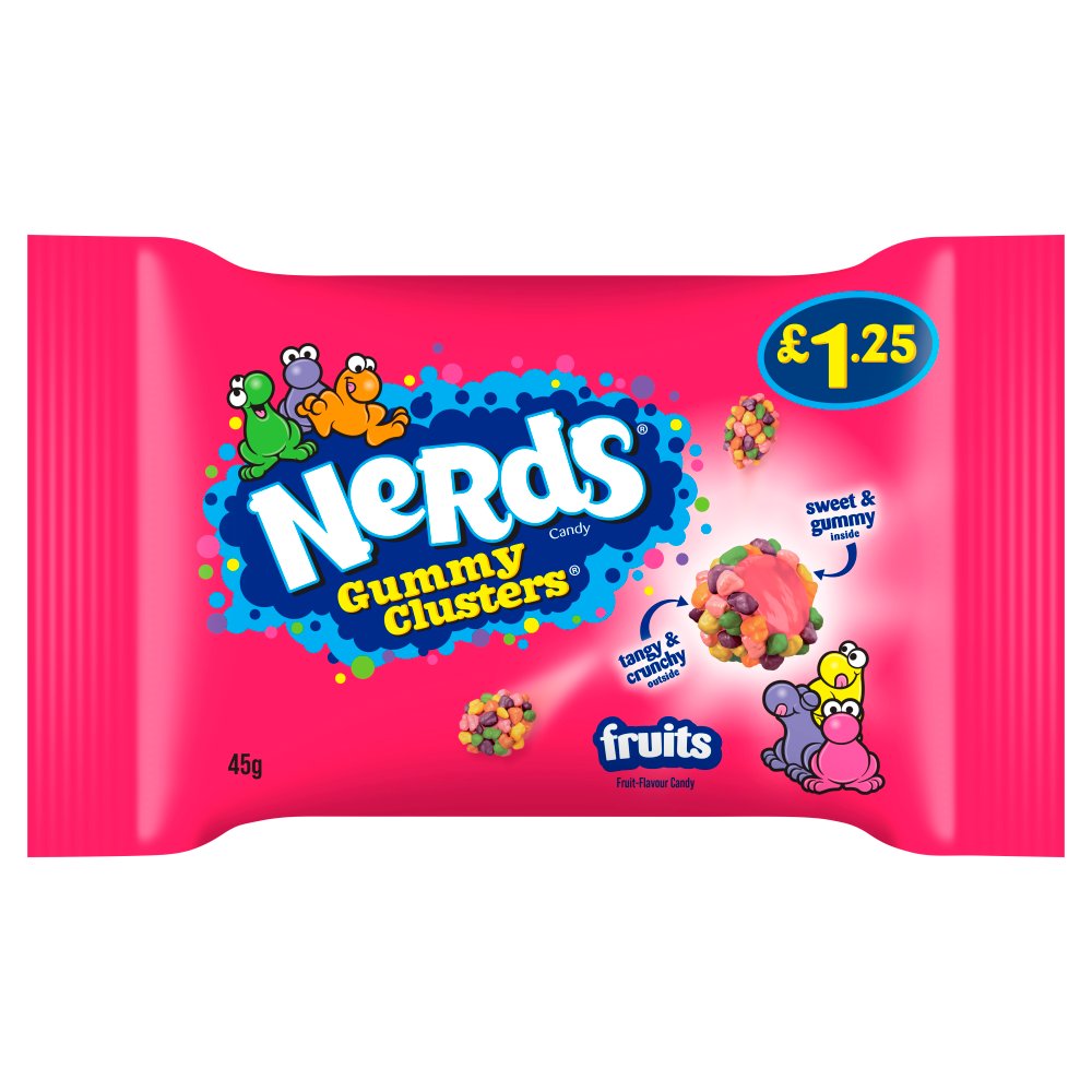 Nerds Fruit-Flavour Candy Gummy Clusters 45g 45g × 20 × 2