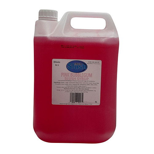 Slush Syrup Pink Bubblegum 5Ltr × 2