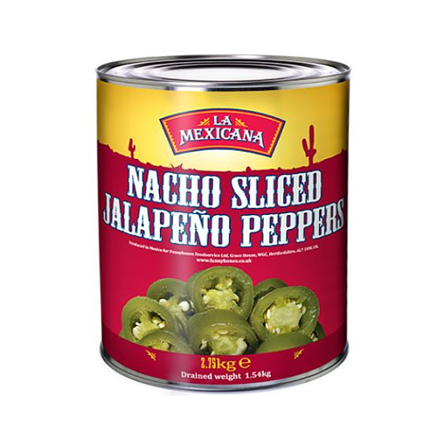 Nachos Sliced Jalapenos 2.75Kg × 6