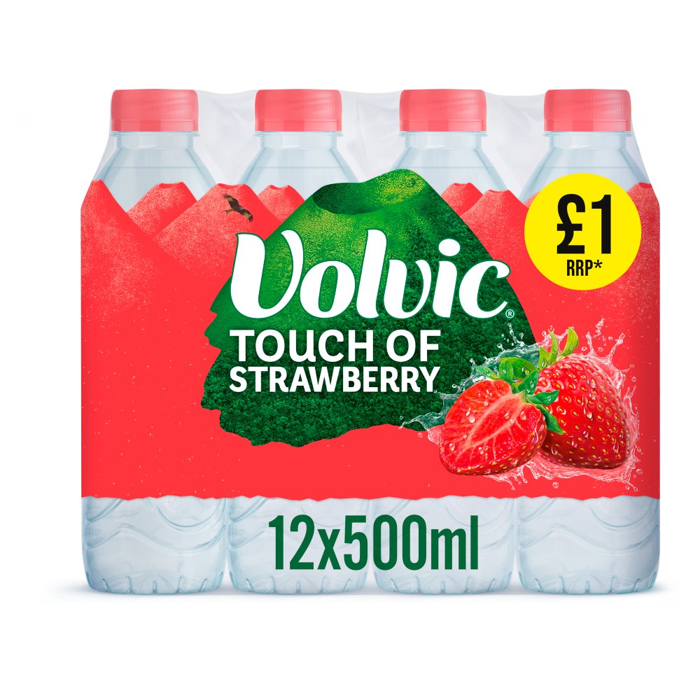 Volvic Touch of Strawberry 500ml 500ml × 12 × 1