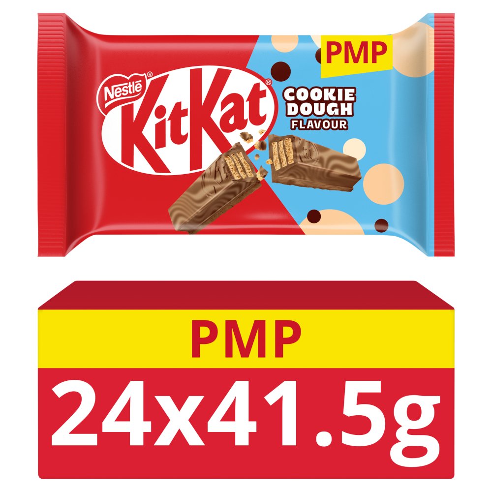 KitKat® 4 Finger Cookie Dough Flavour Chocolate Bar 41.5g 89p 41.5g × 24 × 1