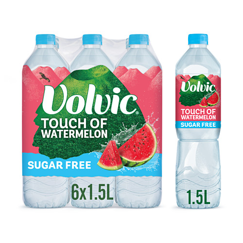 Volvic Touch of Fruit Summer Fruits Sugar Free Still Flavoured Water 1.5L 1.5Ltr × 6 × 1