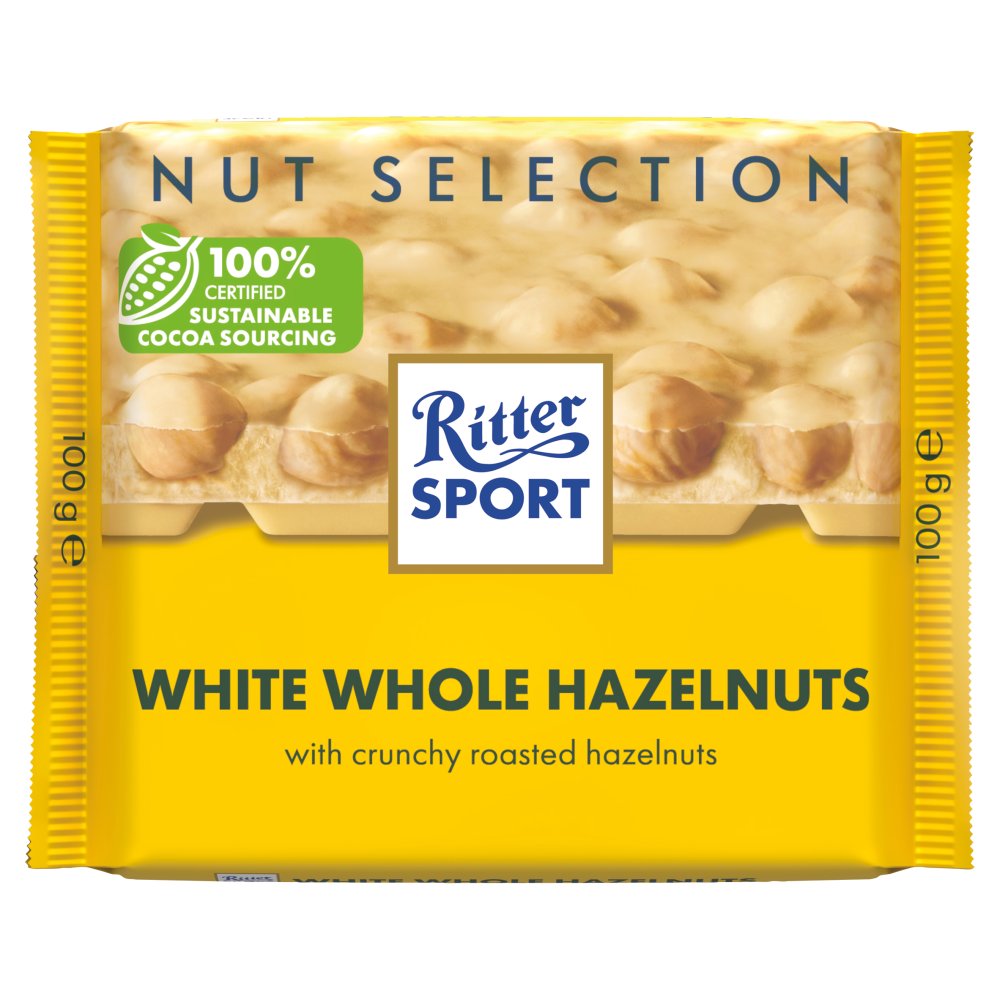 Ritter Sport Nut Selection White Whole Hazelnuts 100g 100g × 5 × 1