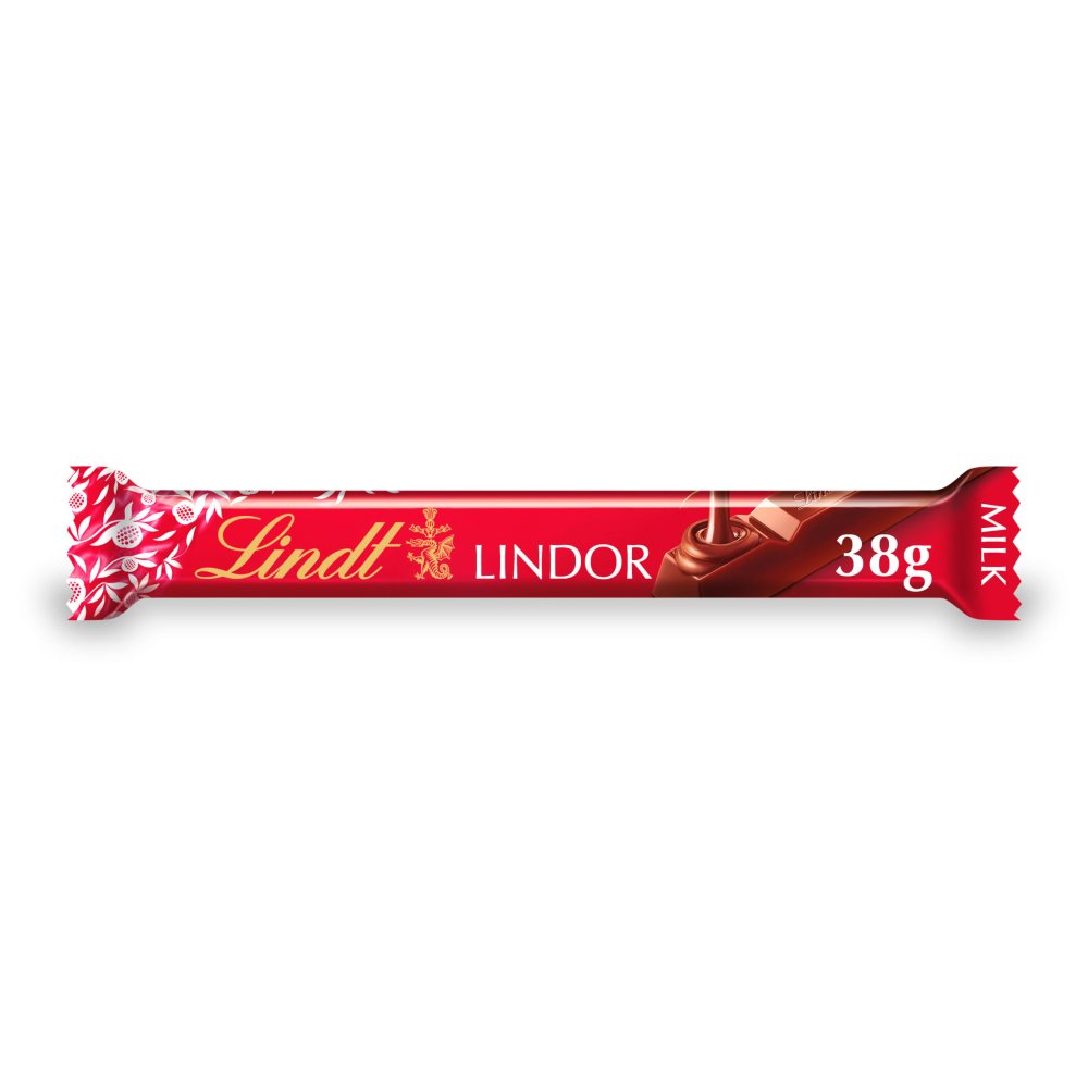 Lindt Lindor Milk Chocolate Treat Bar 38g 38g × 24 × 1