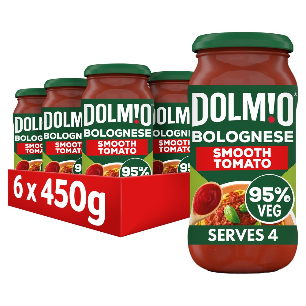 Dolmio Bolognese Smooth Tomato Pasta Sauce 450g 450g × 6 × 1
