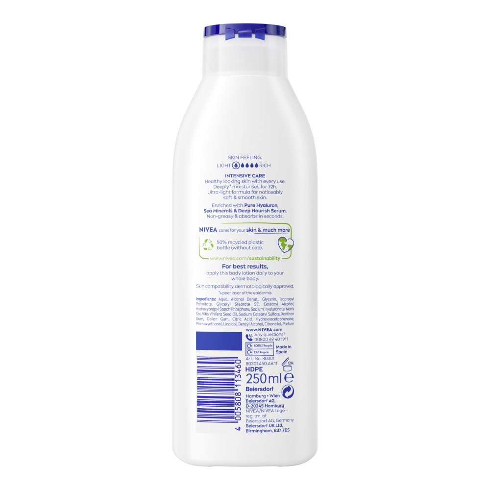 NIVEA Express Hydration Body Lotion Normal Skin 250ml 250ml × 6 × 1