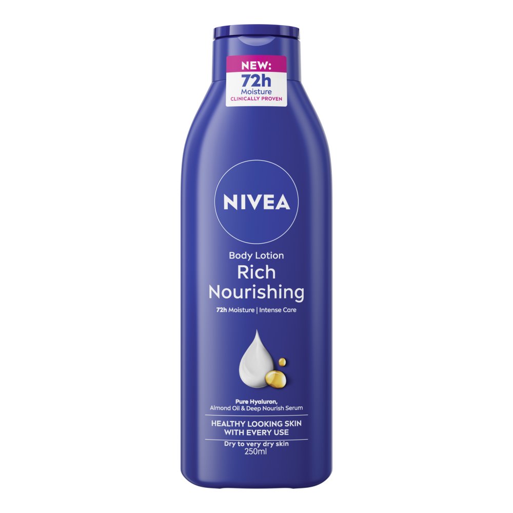 NIVEA Rich Nourishing Body Lotion for Very Dry Skin 250ml 250ml × 6 × 1