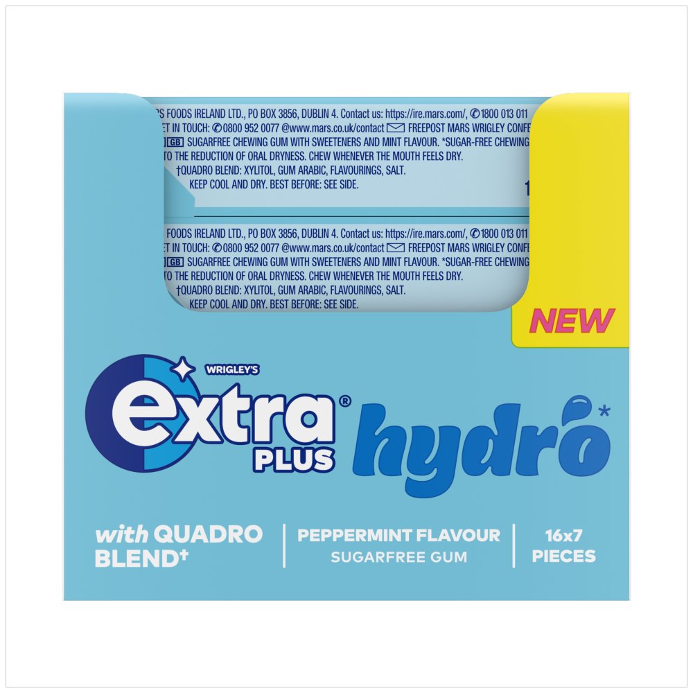 Extra plus 7 Peppermint Sugarfree Gum 15.6g 15.6g × 16 × 1